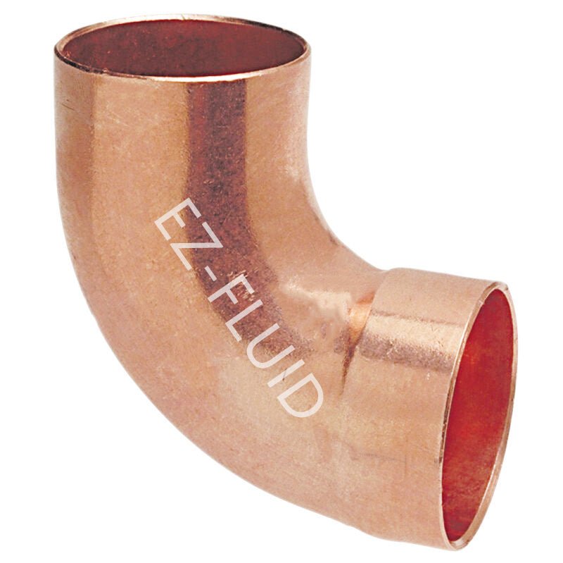 EZ-Fluid 3" FTG. X C 90 ELBOW DWV COPPER WROT | EZ-Fluid Plumbing Parts & Hardware