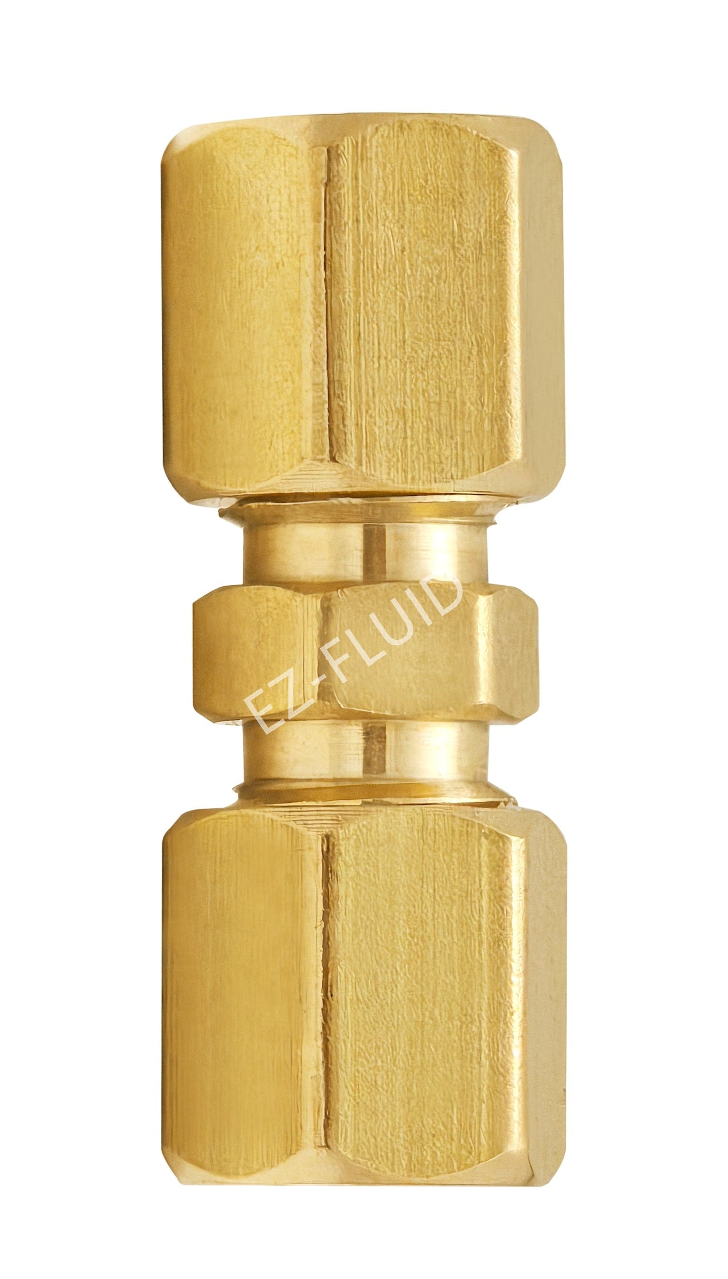 EZ-Fluid 1/8" Brass Compression Union LF | EZ-Fluid Plumbing Parts & Hardware