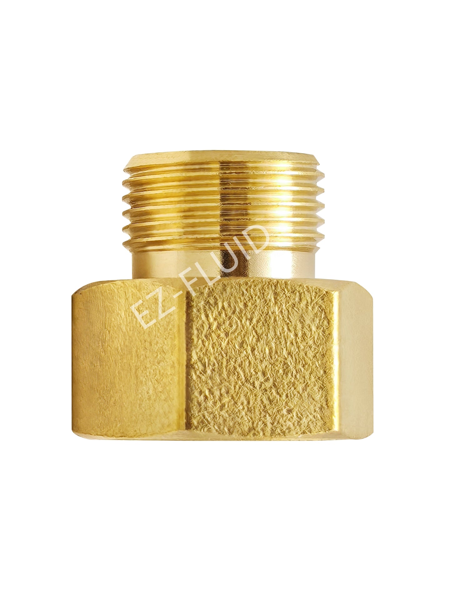 EZ-Fluid 1/2 Female Brass Compression. x 3/8" Male Brass Compression. Adapter Without 3/8"NUT&Sleeve RB LF | EZ-Fluid Plumbing Parts & Hardware