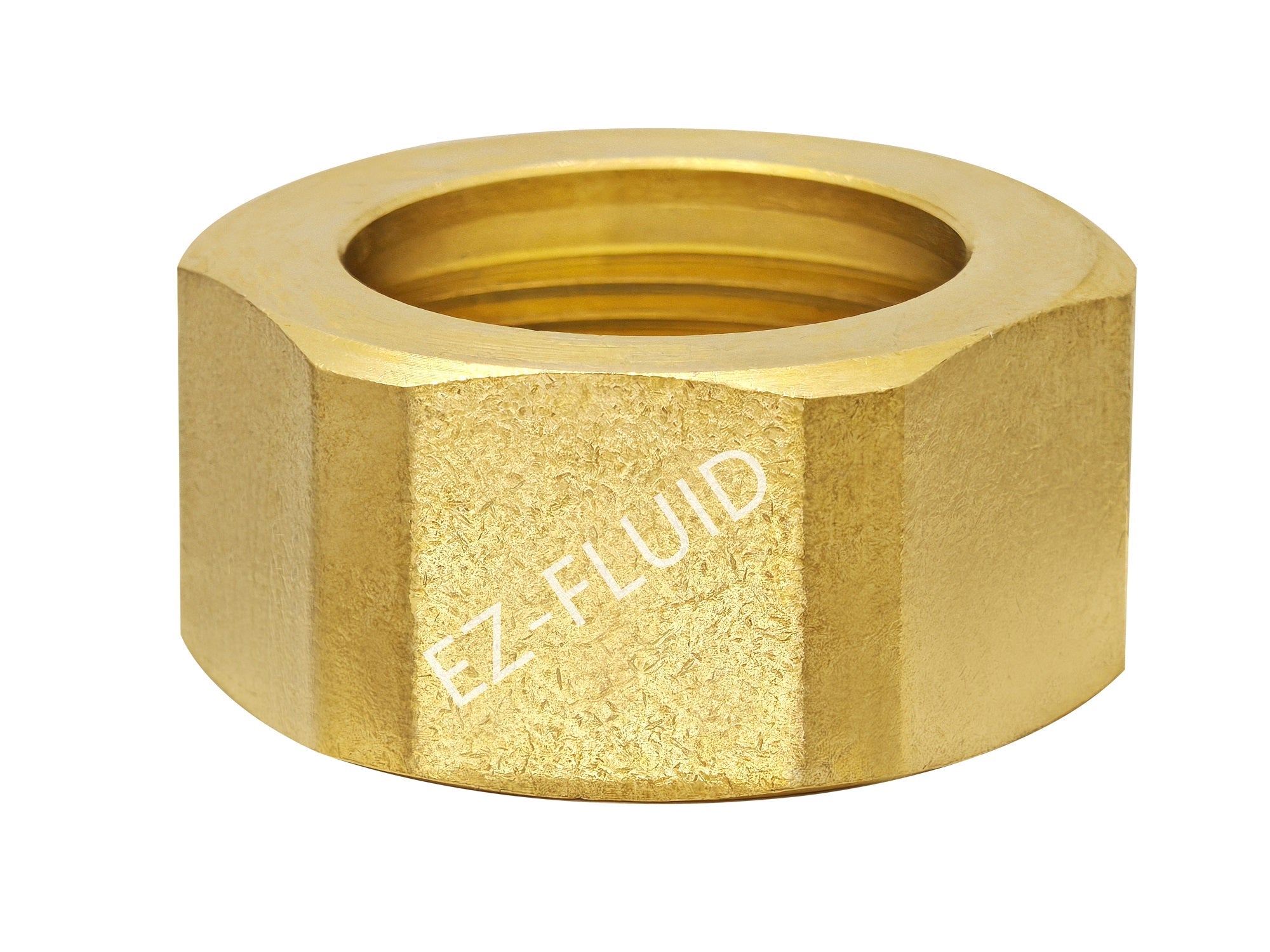 EZ-Fluid 7/8" Brass Compression Nut LF | EZ-Fluid Plumbing Parts & Hardware