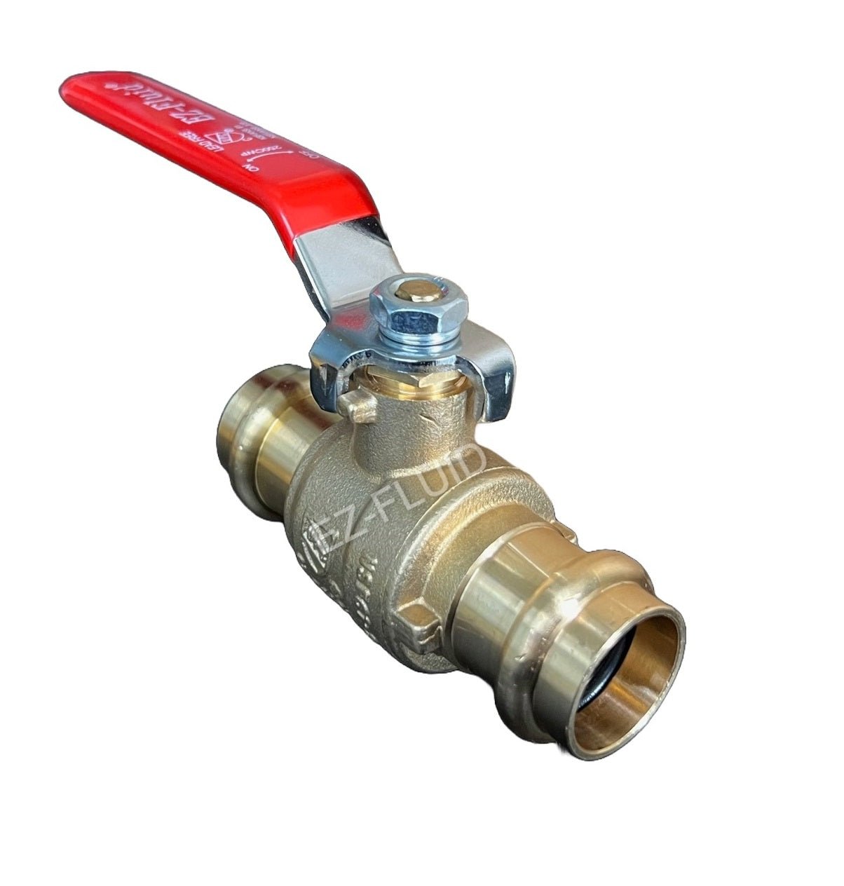 EZ-Fluid 3/4" x 3/4" Copper Press Ball Valve Lead Free | EZ-Fluid Plumbing Parts & Hardware