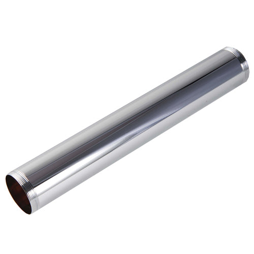 EZ-Fluid 1-1/2"X 12" 17GA Brass Extension Tube Threaded Both End Chrome Plated | EZ-Fluid Plumbing Parts & Hardware