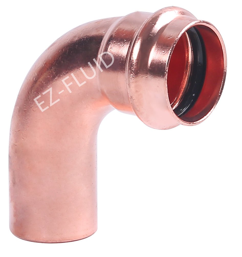 EZ-Fluid 2" Press X FTG COPPER PRESS 90 Degree LR STREET ELBOW | EZ-Fluid Plumbing Parts & Hardware