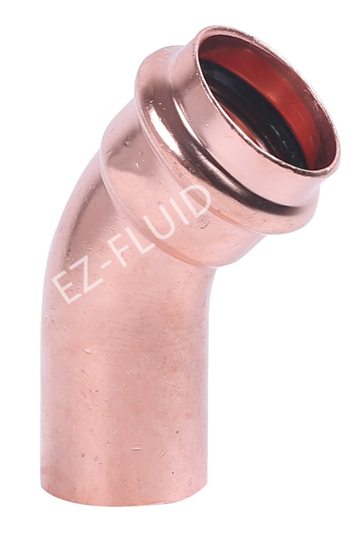 EZ-Fluid 1-1/2" Press X FTG COPPER PRESS 45 Degree STREET ELBOW | EZ-Fluid Plumbing Parts & Hardware