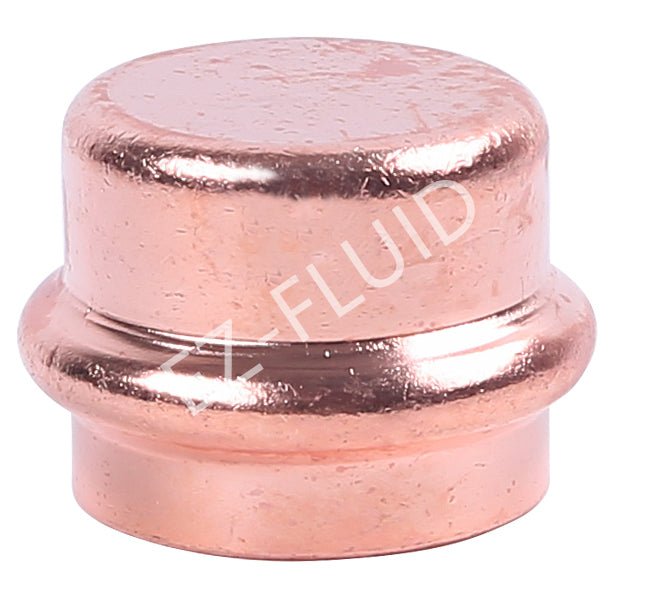 EZ-Fluid 1" P COPPER PRESS CAP | EZ-Fluid Plumbing Parts & Hardware