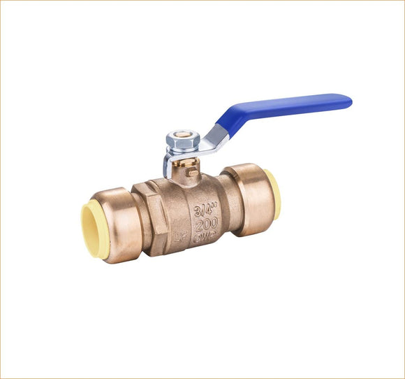 Lead Free Push-Fit Brass Ball Valves