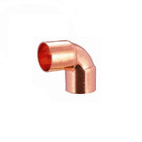 EZ-FLUID Plumbing 1/2" C X C LF Short Radius Copper 90 Degree Elbow Pressure Copper Fitting with Sweat Solder Connection for Residential,Commercial.