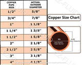 EZ-FLUID Plumbing 2" x 1-1/4" x 1-1/4" C X C X C Copper Reducing Tee,LF Pressure Copper Reducer Tee Fittings with Sweat Solder Connection for Residential,Commercial Copper Pipe (1)