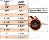 EZ-FLUID Plumbing 1/2" X 1/2" X 3/4" C X C X C Copper Reducing Tee,LF Pressure Copper Reducer Tee Fittings with Sweat Solder Connection for Residential,Commercial Copper Pipe (10)