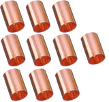 EZ-FLUID Plumbing 1/2" C X C LF Copper Slip Coupling Pressure Copper Fitting Without Stop,Sweat Solder Connection for Residential,Commercial.