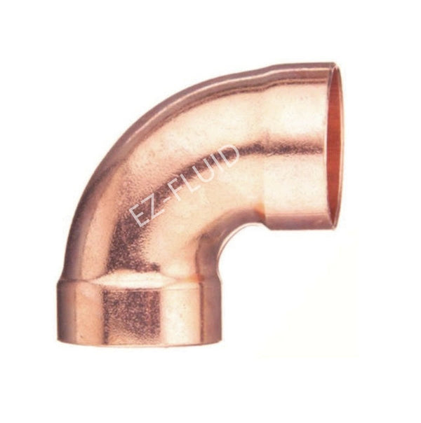 EZ-Fluid 3" C X C Sweat 90 ELBOW DWV COPPER WROT | EZ-Fluid Plumbing Parts & Hardware 