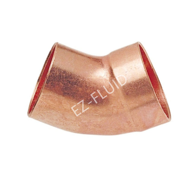 EZ-Fluid 1-1/2"  FTG X C 45 ELBOW DWV COPPER WROT | EZ-Fluid Plumbing Parts & Hardware 