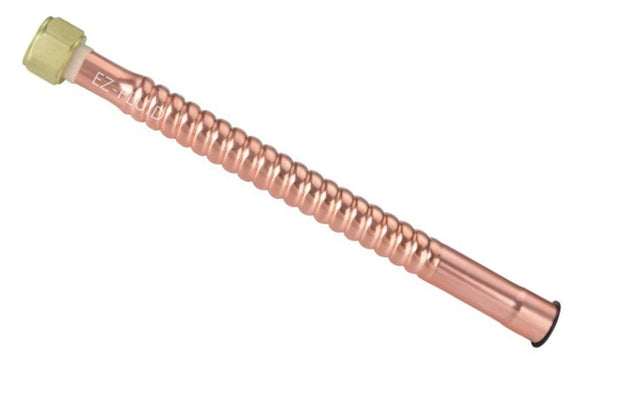 EZ-Fluid 3/4" FIP X 3/4" SWEAT X 24",Corrugated Copper Water Heater Supply Line Connector | EZ-Fluid Plumbing Parts & Hardware 