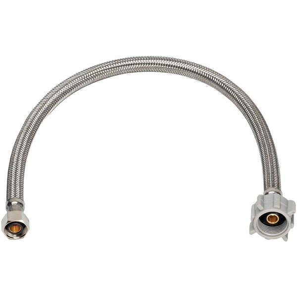 EZ-Fluid 7/8" BALLCOCK X 1/2" COMP X 16",Toilet Supply Line Connector | EZ-Fluid Plumbing Parts & Hardware 