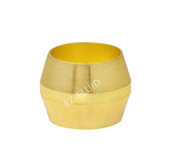 EZ-Fluid 1/4" Brass Compression Sleeve LF | EZ-Fluid Plumbing Parts & Hardware 