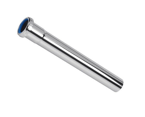 EZ-Fluid  1-1/4"X 6" 17GA Brass SJ Extension Tube Chrome Plated w/Brass Nut | EZ-Fluid Plumbing Parts & Hardware 