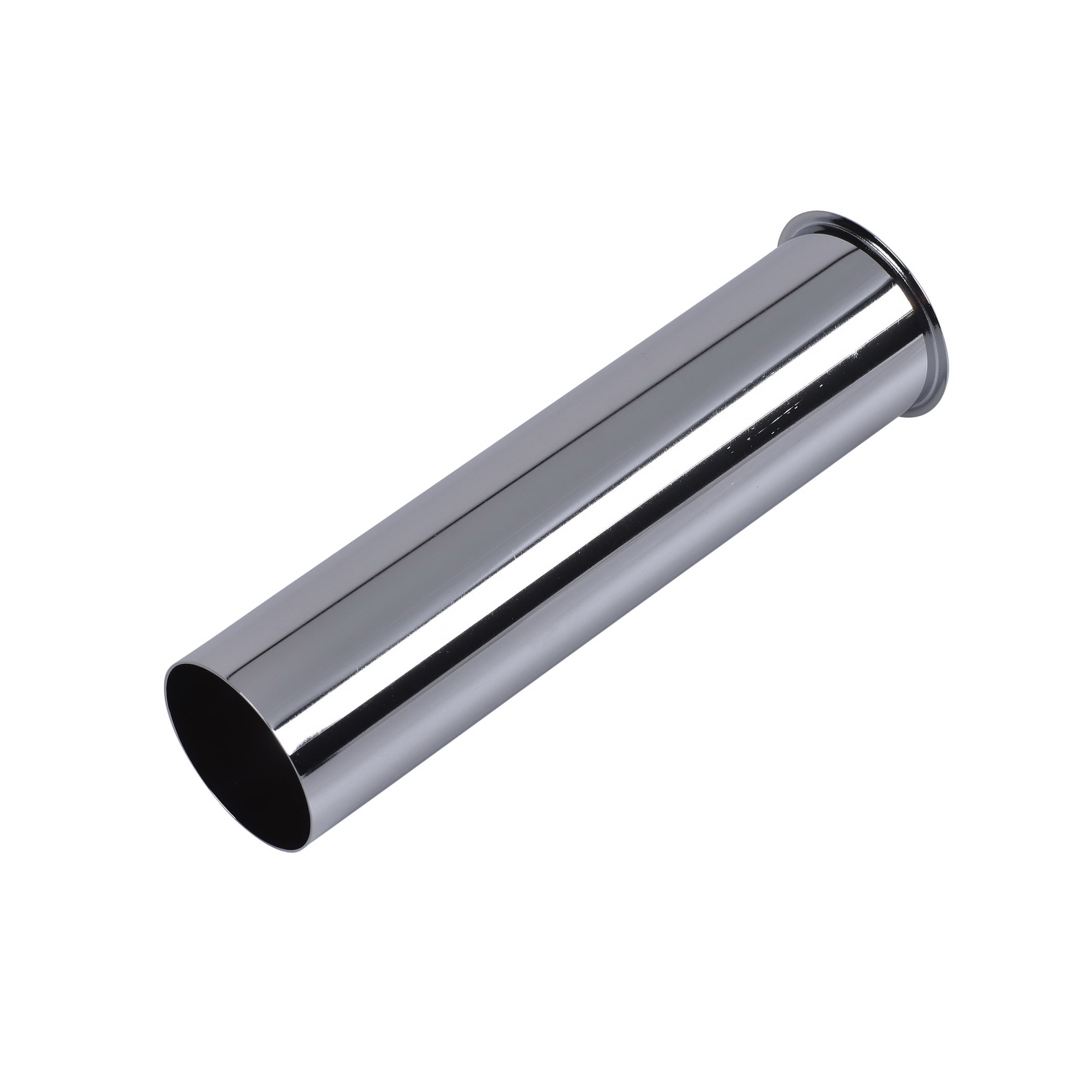 EZ-Fluid  1-1/4"X  9" 17GA Brass Flanged Tailpiece Chrome Plated | EZ-Fluid Plumbing Parts & Hardware 