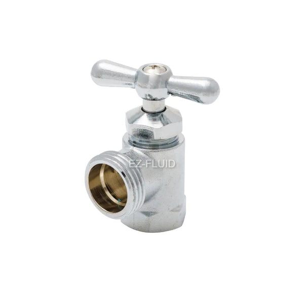EZ-Fluid 1/2" FIP X 3/4" MTH Chrome-Plated Washing Machine Valve | EZ-Fluid Plumbing Parts & Hardware 