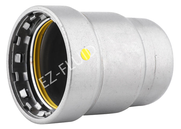 EZ-Fluid 3/4" PRESS CAP (HNBR) Carbon Steel Mega PressG Type For Gas | EZ-Fluid Plumbing Parts & Hardware 