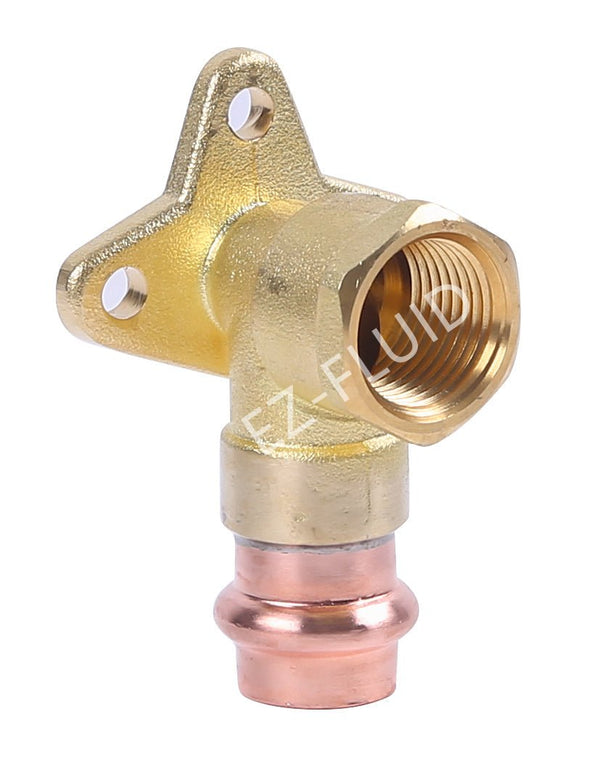EZ-Fluid 1/2" X 1/2"  Press X FPT COPPER PRESS 90 Degree DROP EAR ELBOW | EZ-Fluid Plumbing Parts & Hardware 