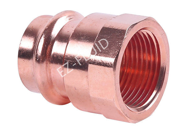 EZ-Fluid 2"  Press X FPT COPPER PRESS FEMALE ADAPTER | EZ-Fluid Plumbing Parts & Hardware 