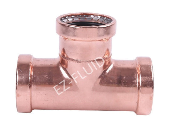 EZ-Fluid 2-1/2" Press X Press X Press COPPER PRESS XL TEE | EZ-Fluid Plumbing Parts & Hardware 