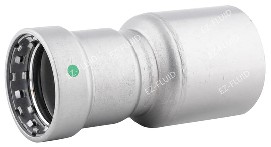 EZ-Fluid 2" X 1-1/2" FTG X P PRESS BUSHING REDUCER (EPDM) Carbon Steel Mega Press Type | EZ-Fluid Plumbing Parts & Hardware 