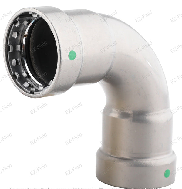 EZ-Fluid 1/2" Carbon Steel Mega Press Type PRESS 90 Degree ELBOW (EPDM) | EZ-Fluid Plumbing Parts & Hardware 