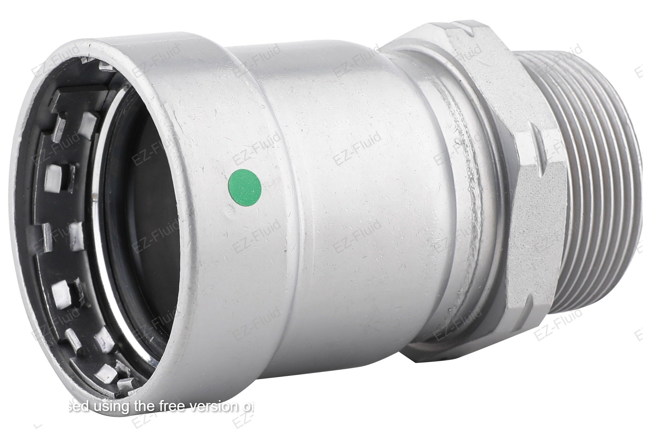 EZ-Fluid 2" X 2" Press X MPT PRESS MALE ADAPTER (EPDM)Carbon Steel Mega Press Type | EZ-Fluid Plumbing Parts & Hardware 
