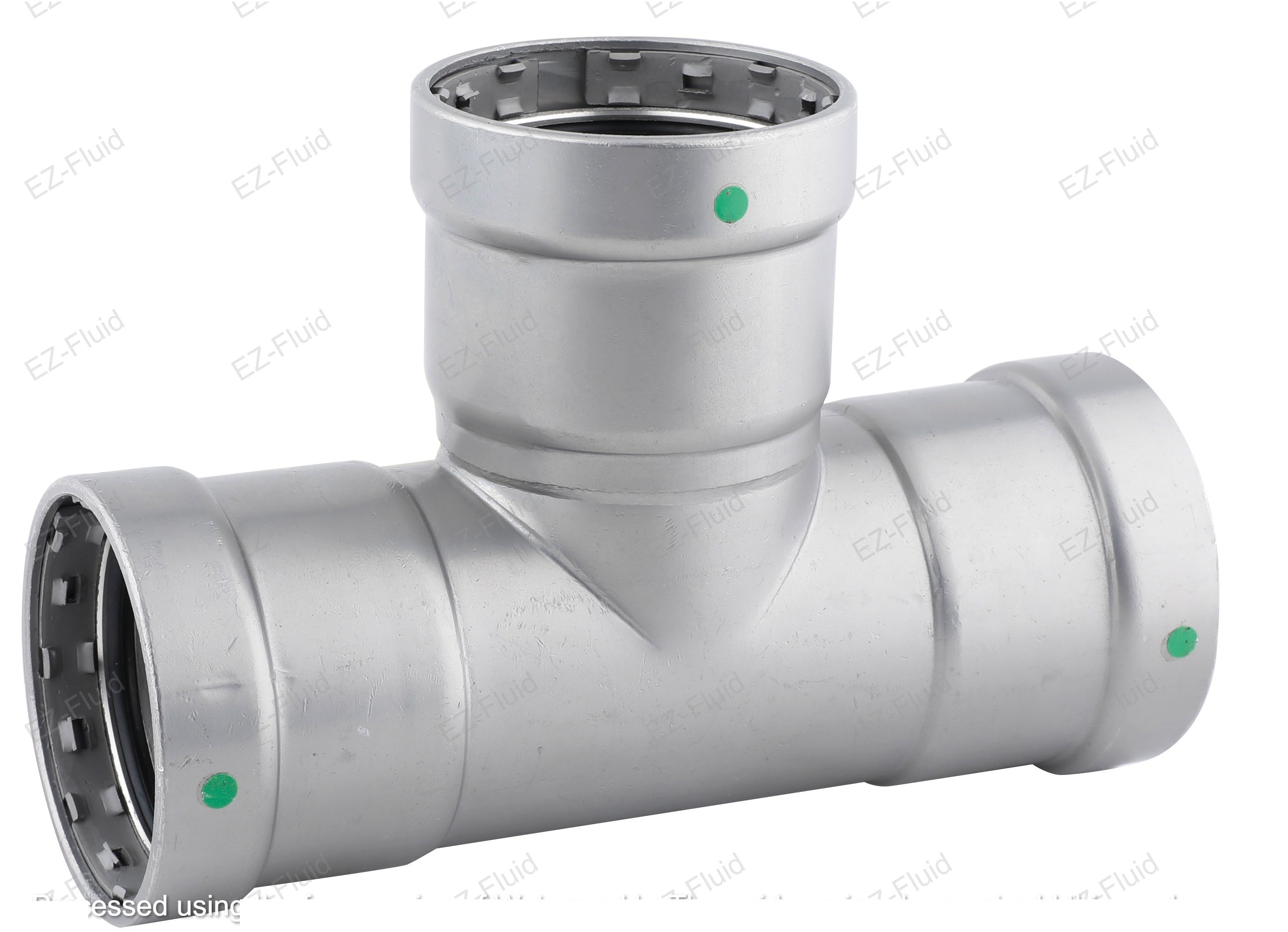 EZ-Fluid 2" Carbon Steel Mega Press Type X P PRESS TEE (EPDM) | EZ-Fluid Plumbing Parts & Hardware 