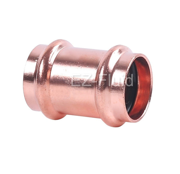 EZ-Fluid 1/2" Press X Press COPPER PRESS COUPLING NO STOP | EZ-Fluid Plumbing Parts & Hardware 