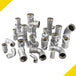 EZ-Fluid 2" Carbon Steel Press Mega Type PressG COUPLING WITH STOP (HNBR) For Gas | EZ-Fluid Plumbing Parts & Hardware 