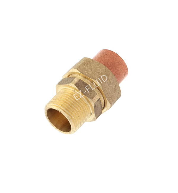 EZ-Fluid 3/4" C X MIP UNION COPPER | EZ-Fluid Plumbing Parts & Hardware 