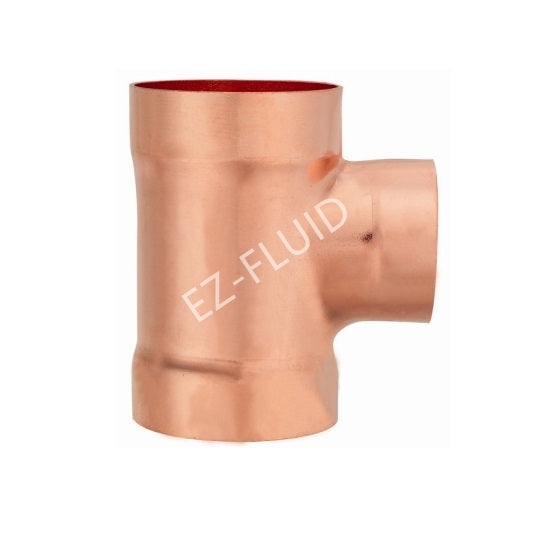 EZ-Fluid 2" X 1-1/2" X 2" C X C X C Sweat Solder TEE TY DWV COPPER WROT | EZ-Fluid Plumbing Parts & Hardware 