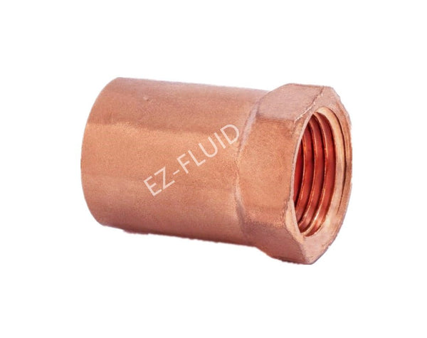 EZ-Fluid 1" X 3/4" C X F FEMALE ADAPTER COPPER | EZ-Fluid Plumbing Parts & Hardware 