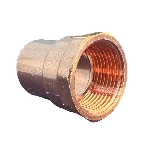 EZ-Fluid 1-1/4" C X F FEMALE ADAPTER COPPER | EZ-Fluid Plumbing Parts & Hardware 