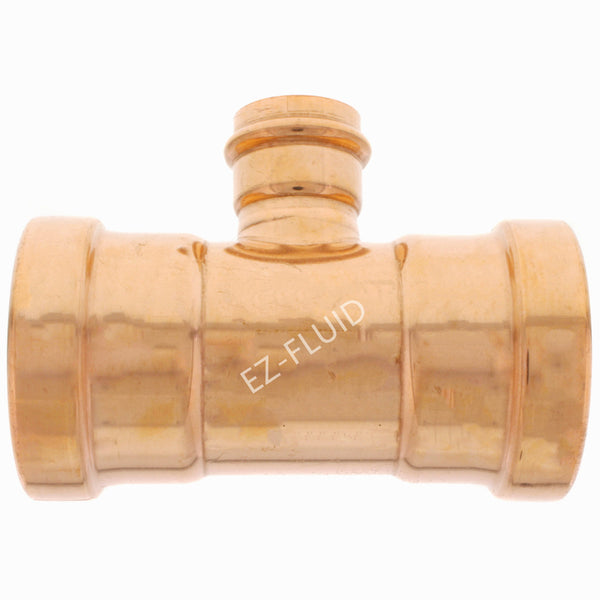 EZ-Fluid 3" X 3" X 2" Press X Press X Press COPPER PRESS XL TEE REDUCER | EZ-Fluid Plumbing Parts & Hardware 