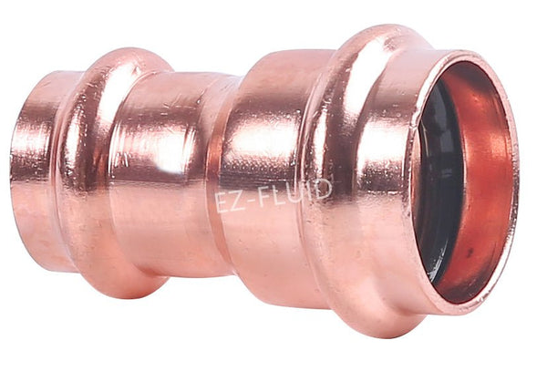 EZ-Fluid 2" X 1-1/2" Press X Press COPPER PRESS COUPLING REDUCER | EZ-Fluid Plumbing Parts & Hardware 